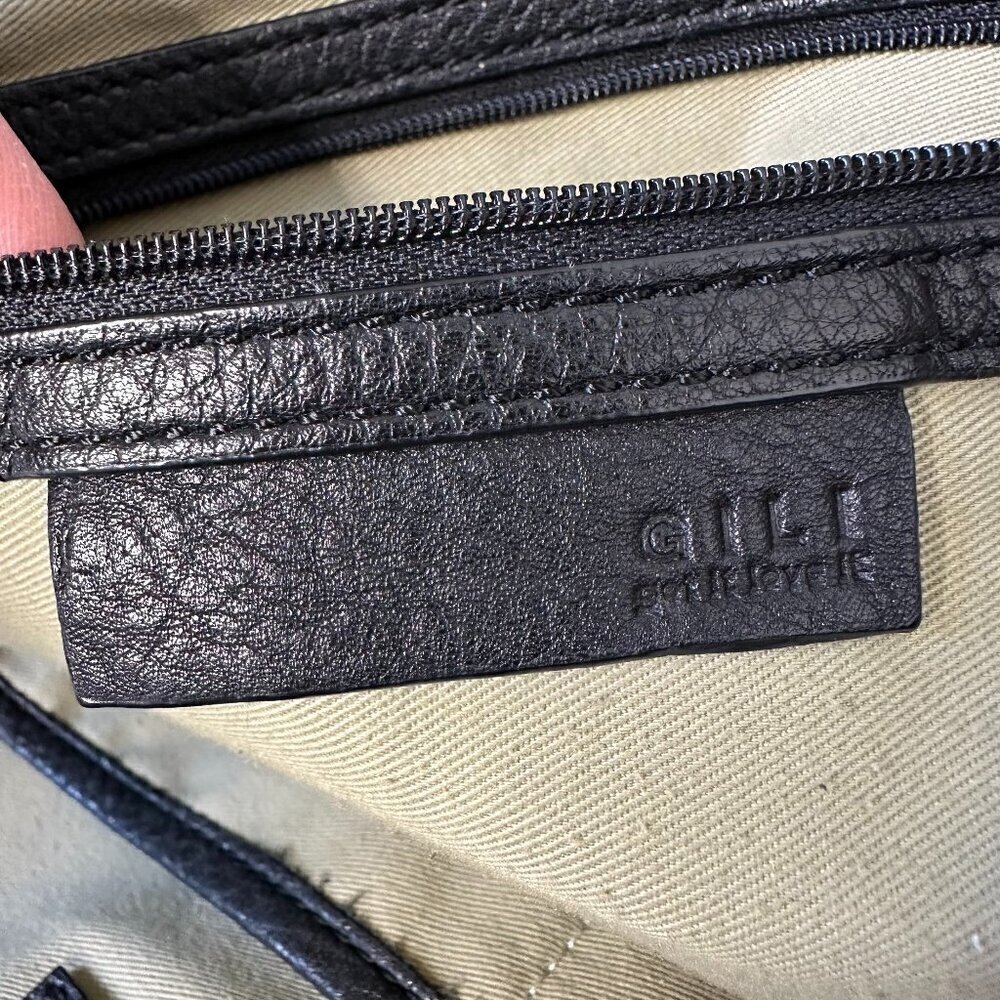 Gili Leather Tote Bag Black Pebbled - Picture 14 of 16
